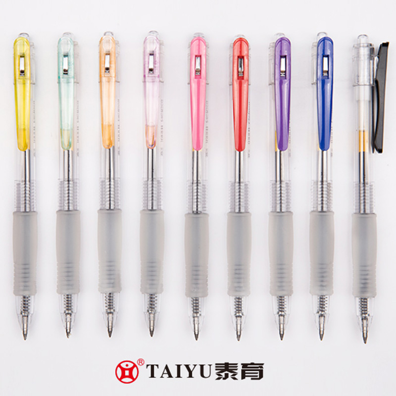 学生使用プレスゲルペングリップとペンホルダー付き快適な書き込みゲルペン 988