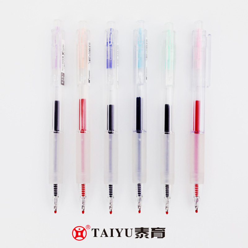 学生はマカロンカラーデザインのキャップ付きゲルペンを使用します ゲルペン3192