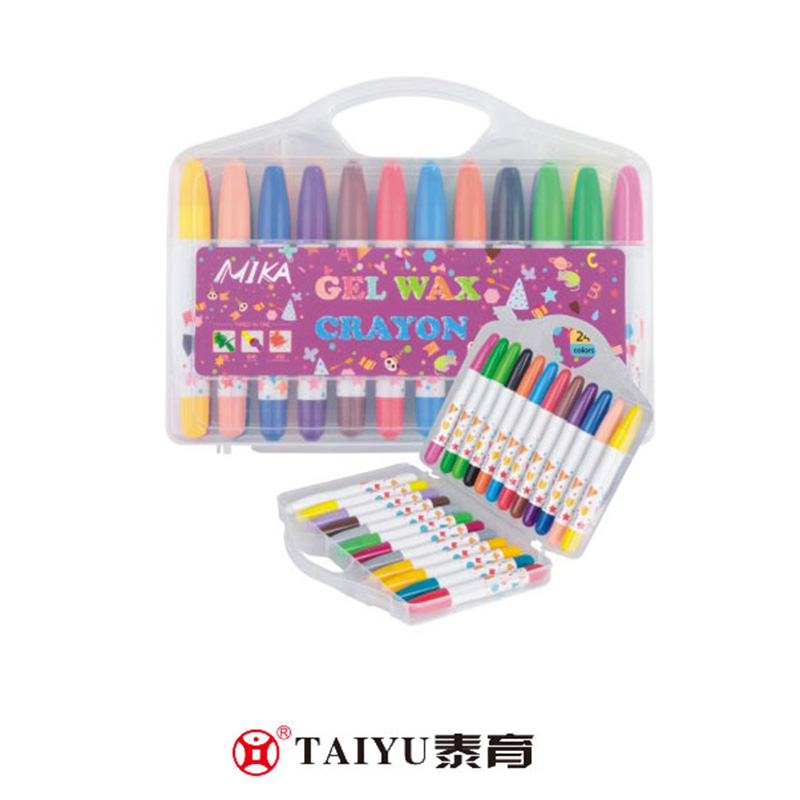 学生は Pp ボックスでクレヨン 24 色を使用して滑らかにペイント Crayon-XC 02